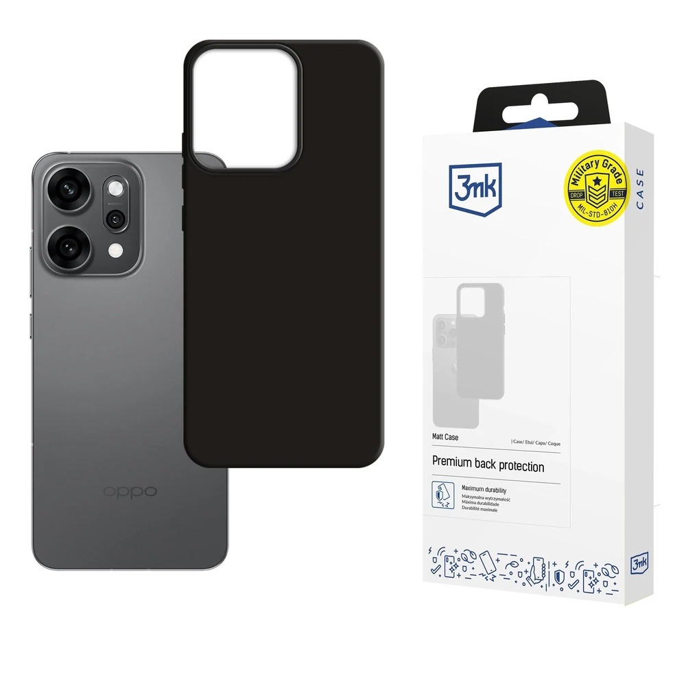 3MK Matt Case back plates Oppo Reno 14 Pro black