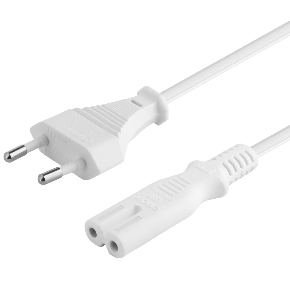 PREMIUMCORD 230V Piskóta Táp Fehér 3m kpspm3w
