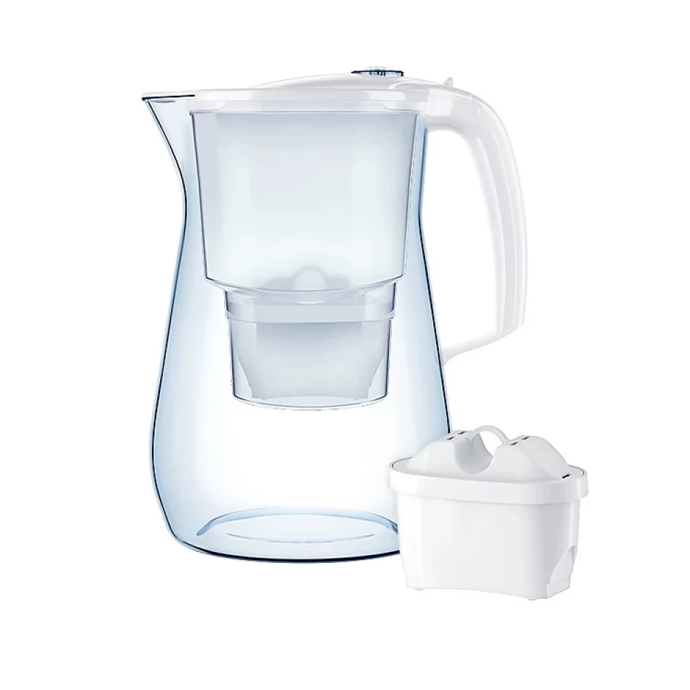 AQUAPHOR AQU017198 Onyx water filter jug 4.2L + 3 pcs filter cartridge White