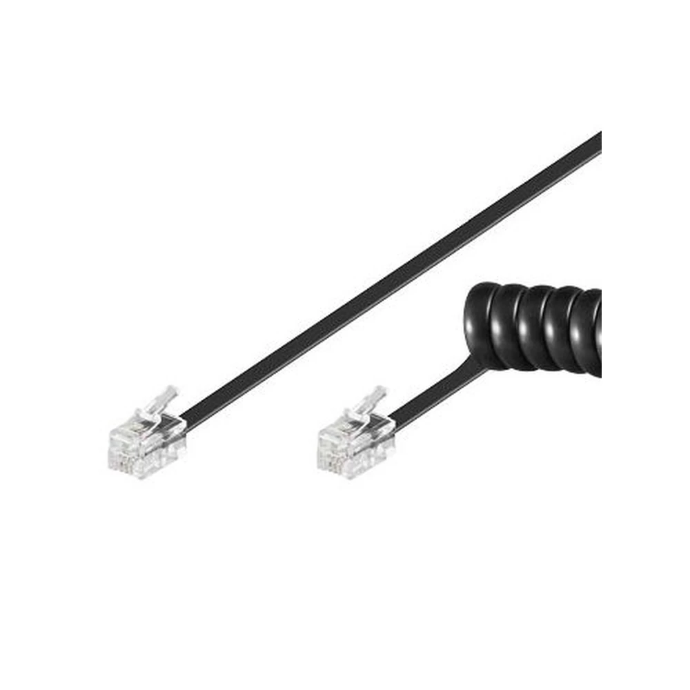 PREMIUMCORD RJ-12 Connector Black 2m tk4rs-02b
