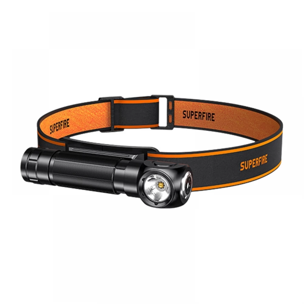 SUPERFIRE TH04-S Mágneses újratölthető zseblámpa 1000lm USB-C fekete