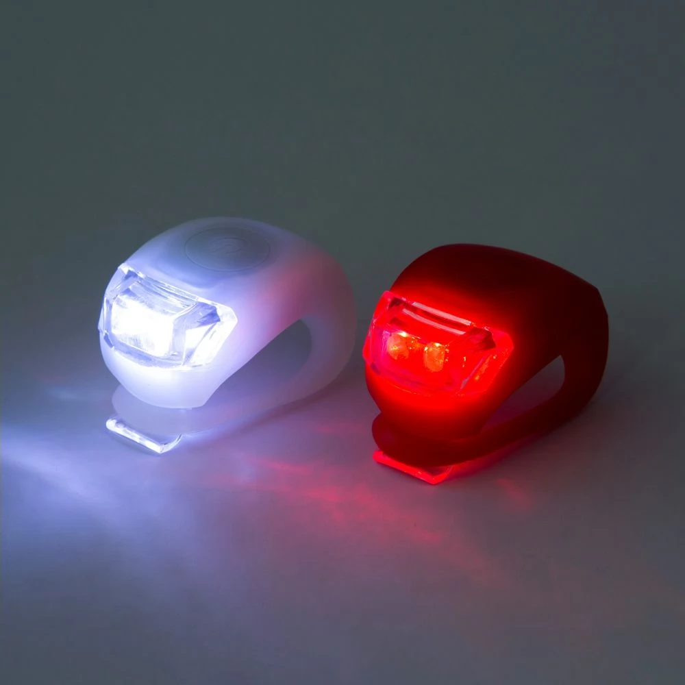 DELIGHT LED kerékpár lámpa szett TPE borítással