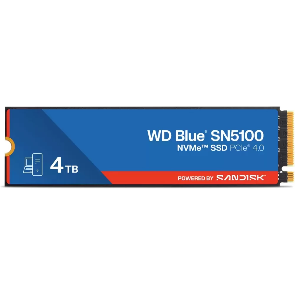 WD-SANDISK 4TB Blue SN5100/Optimus 5100 M.2 PCIe M.2 2280 QLC WDS400T5B0E