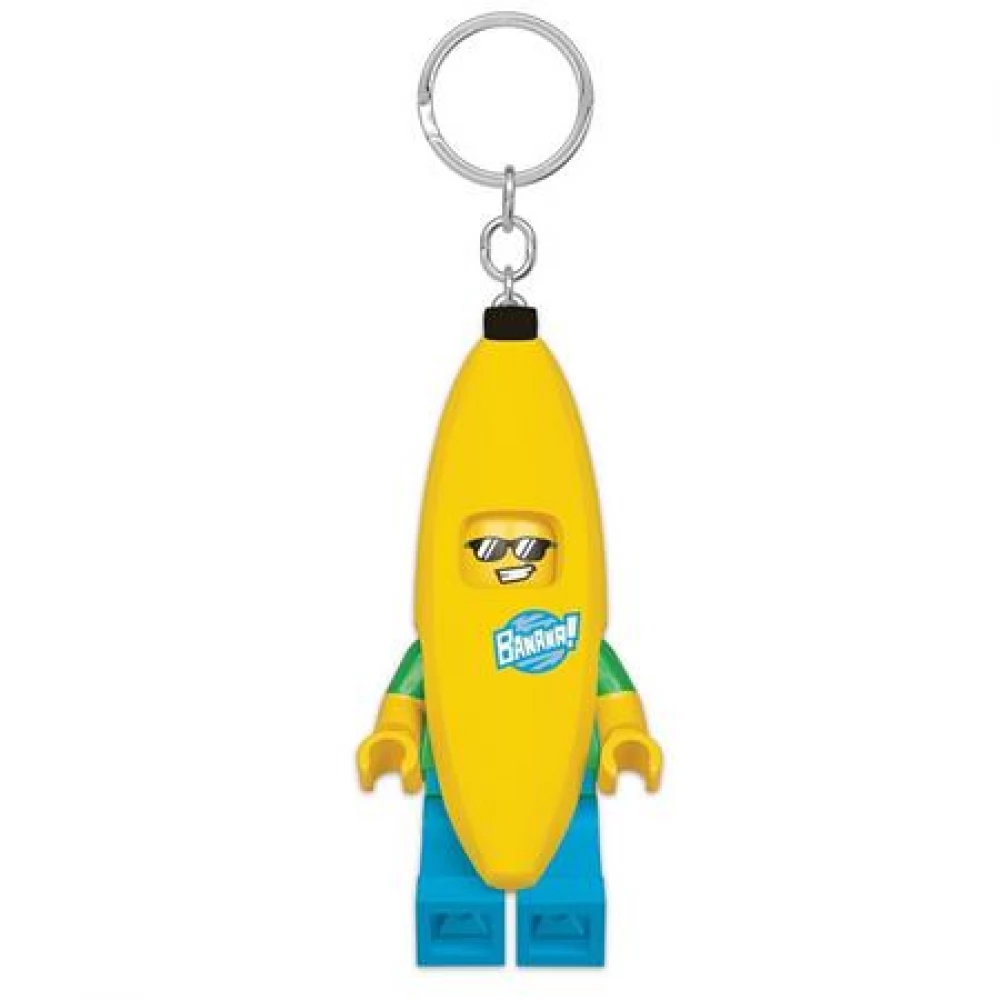 LEGO Banana jelmezes LEGO key ring figura LED lighting