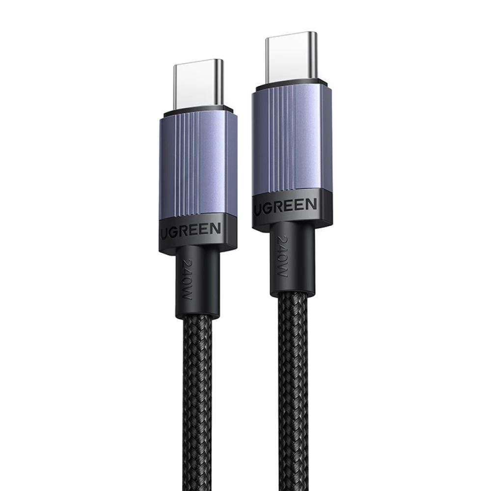 UGREEN USB 2.0 Type C Összekötő Fekete 2m 65833