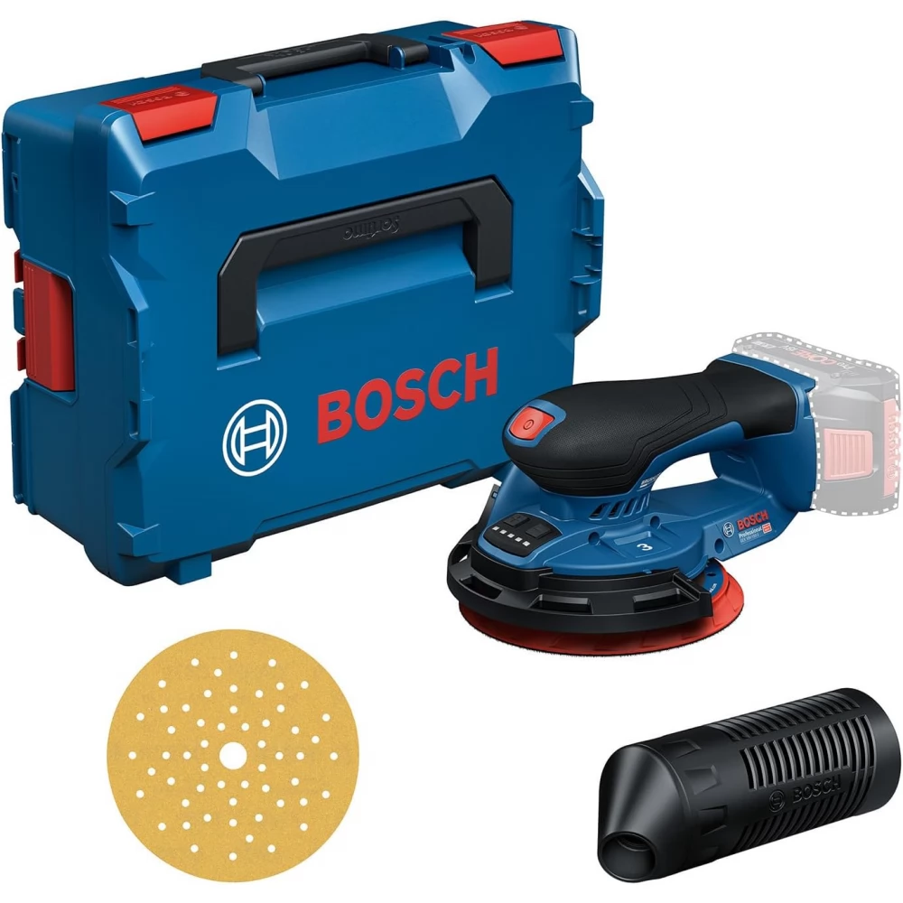 BOSCH GEX 18V-150-3 Professional Akkus excenter csiszoló + L-BOXX 162 - akku és töltő nélkül