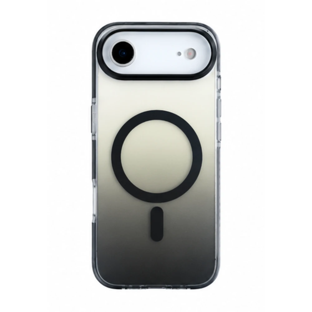CELLECT Magnetski silikon case iPhone Air crno-prozirna