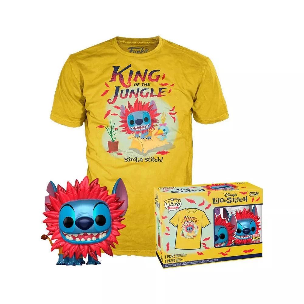 Funko POP! & Tee: Stitch Costume - Simba figura és póló (M)