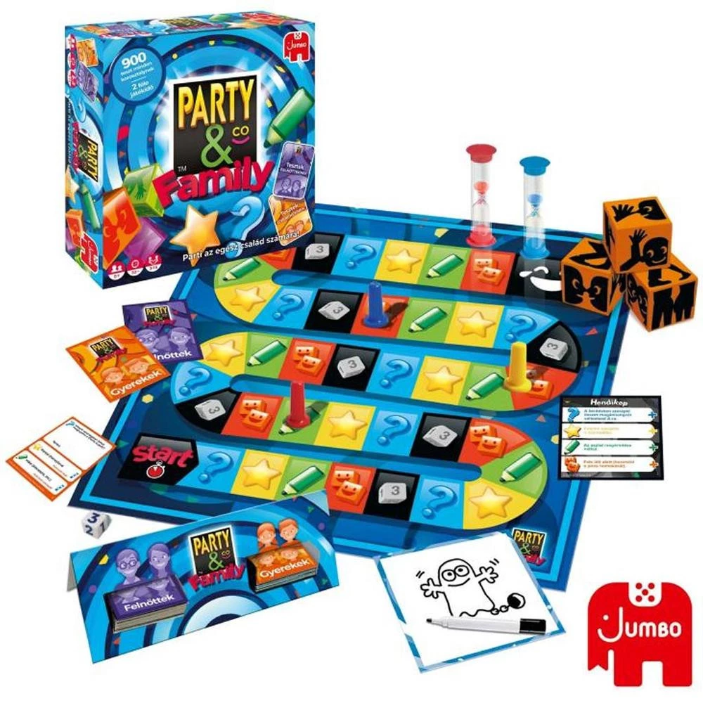 Party & Co. Family Gioco Da Tavolo: 3-15 Giocatori, Due Livelli Di Difficoltà, Per Bambini E Adulti - 2