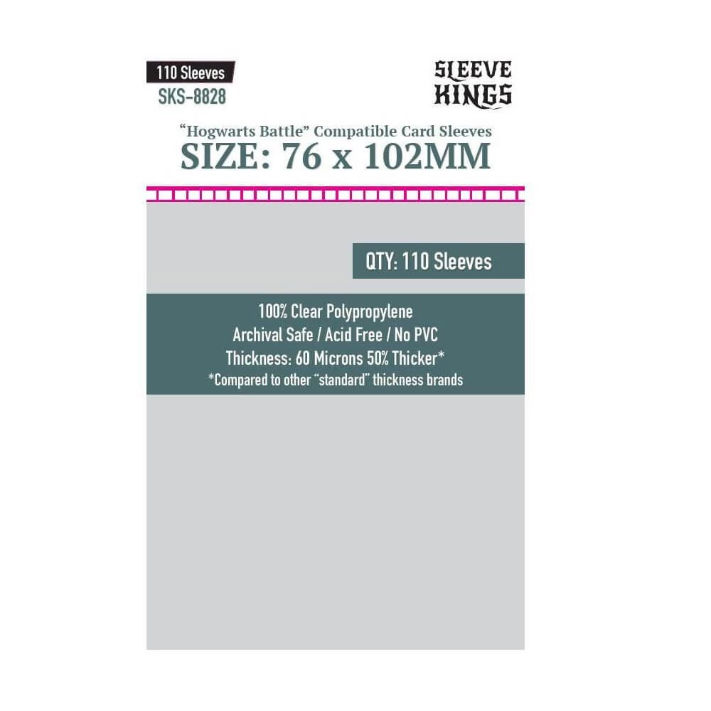 Sleeve Kings "Hogwarts Battle Large" Sleeves (76x102mm) -110 Pack. 60 Microns