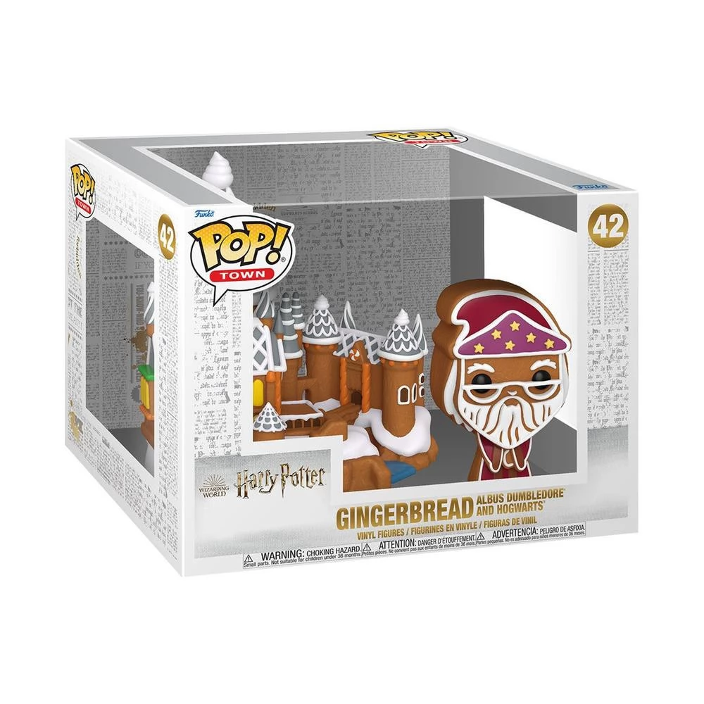 FUNKO Pop Town: Harry Potter - Dumbledore & Hogwarts figura mézeskalács változat