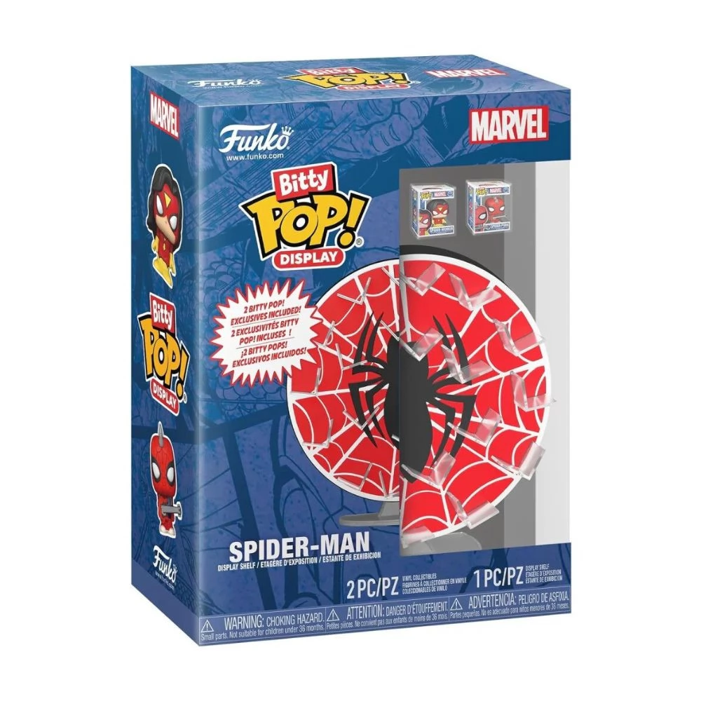 FUNKO Bitty Pop Display Pókember Pókpunk és Póknő figura szett