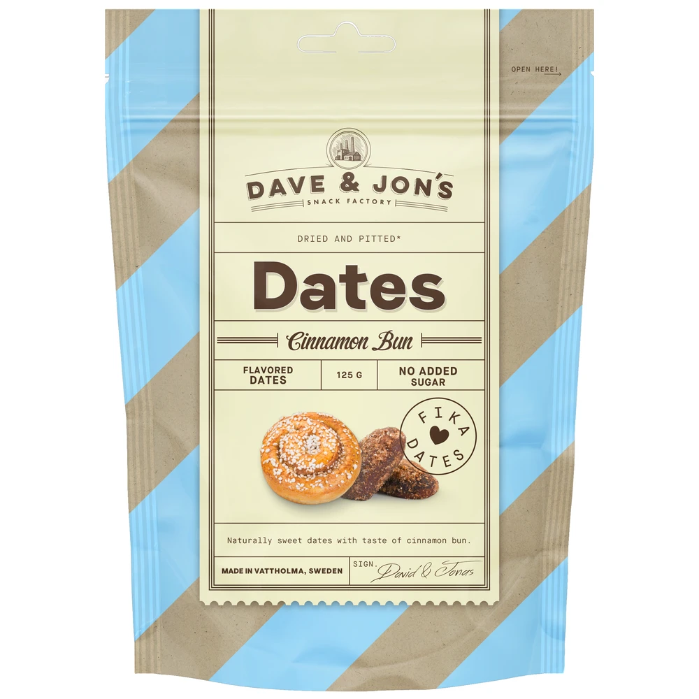 FAMORA FOODS Datolya snack fahéjas csiga fahéjas csiga ízben 125g