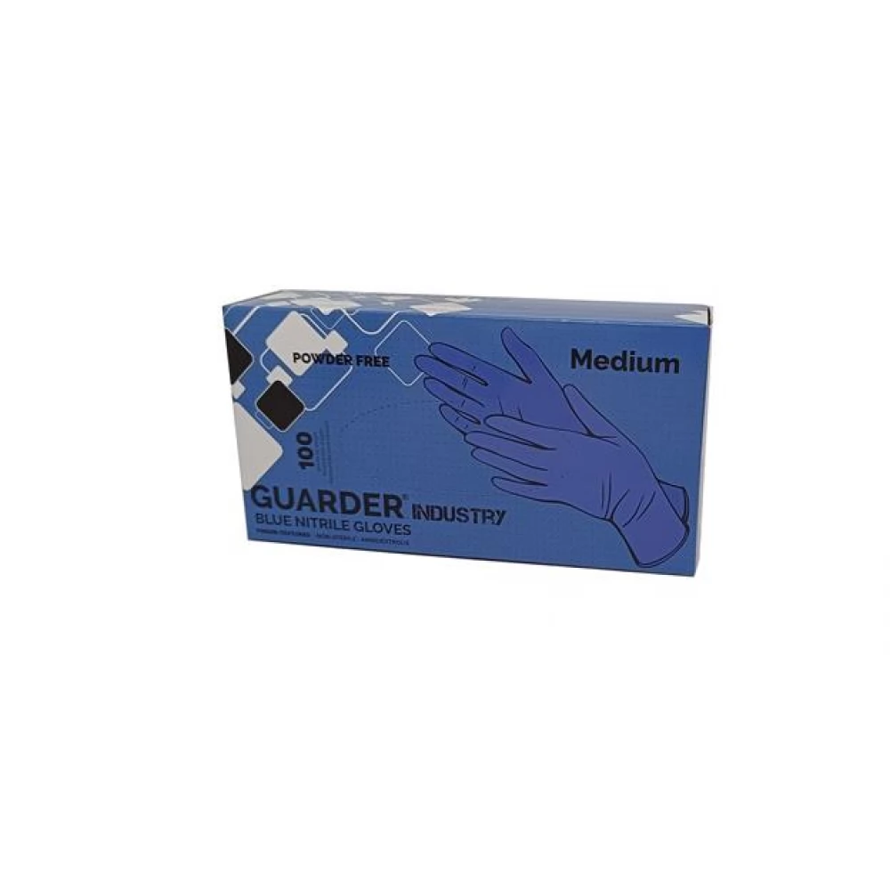 GUARDER Védőkesztyű once useful nitril M size 100 pcs powder without blue