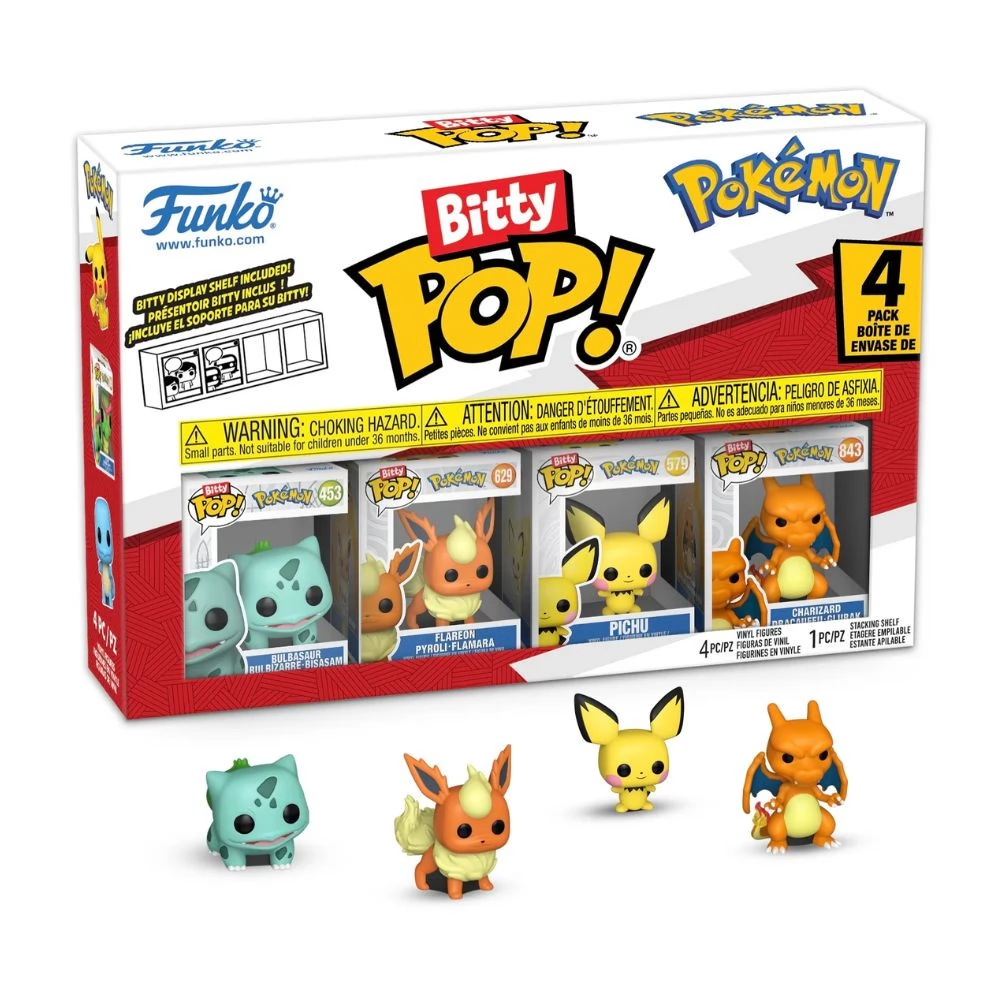 FUNKO Bitty Pop S3 Pokémon figura set 4 pieces