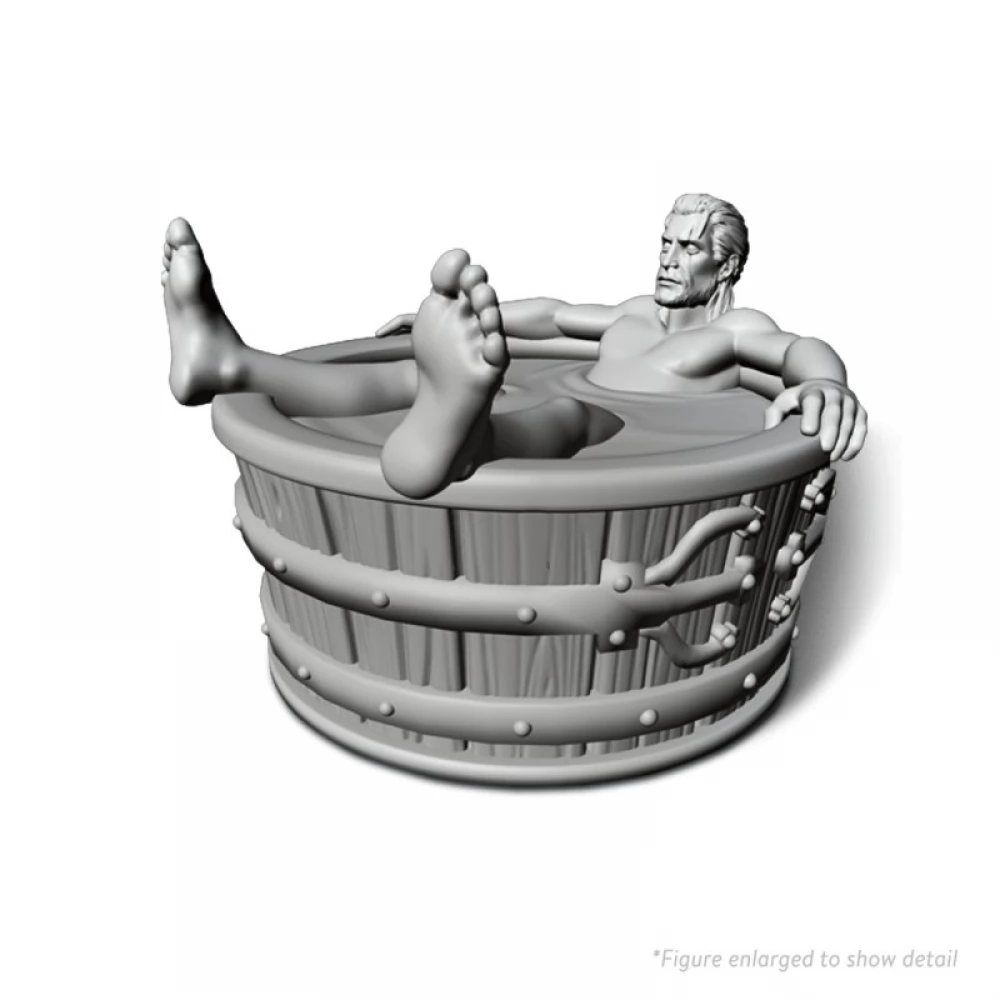 RESTORATION GAMES Unmatched The Witcher : Geralt in Bathtub festetlen miniatűr figura