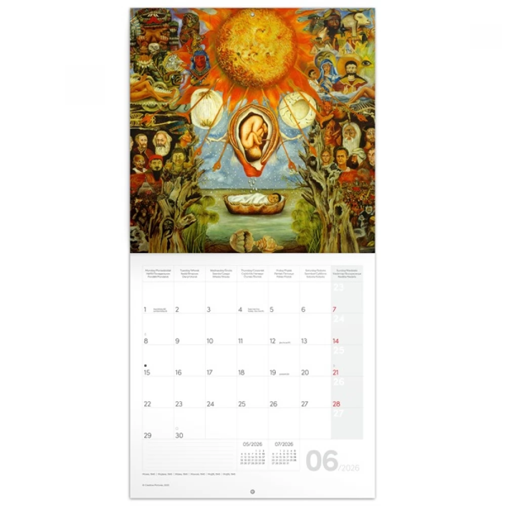 REALSYSTEM Frida Kahlo falinaptár 2026 - iPoncomp.com