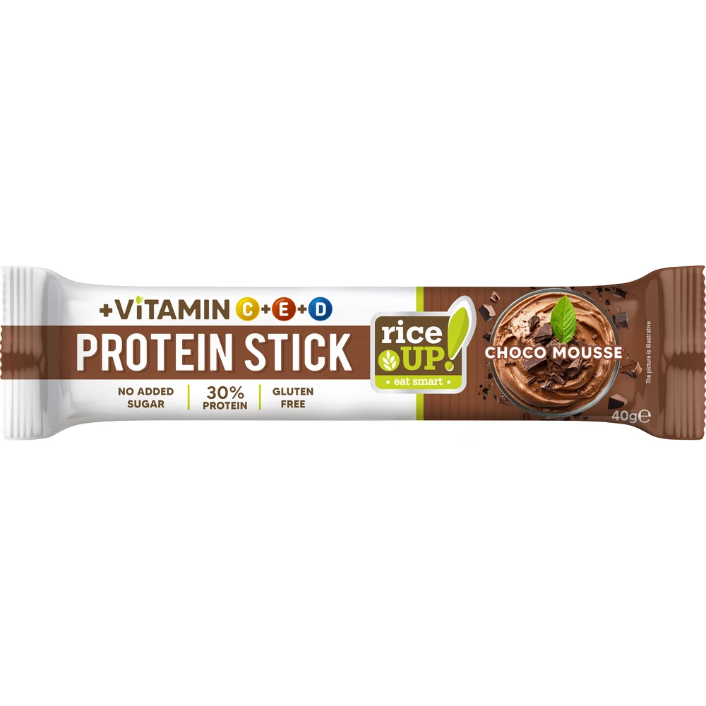 RICE UP Fehérjeszelet vitaminokkal chockolate mousse taste hcn 40g