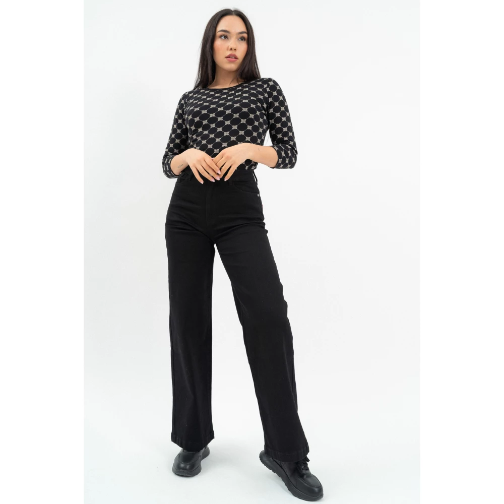 BUDMIL Bő szárú Farmernadrág Female 30 black