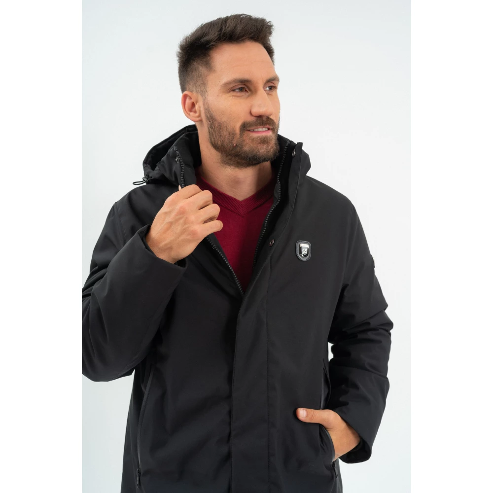 BUDMIL Hosszított winter jacket Man L black