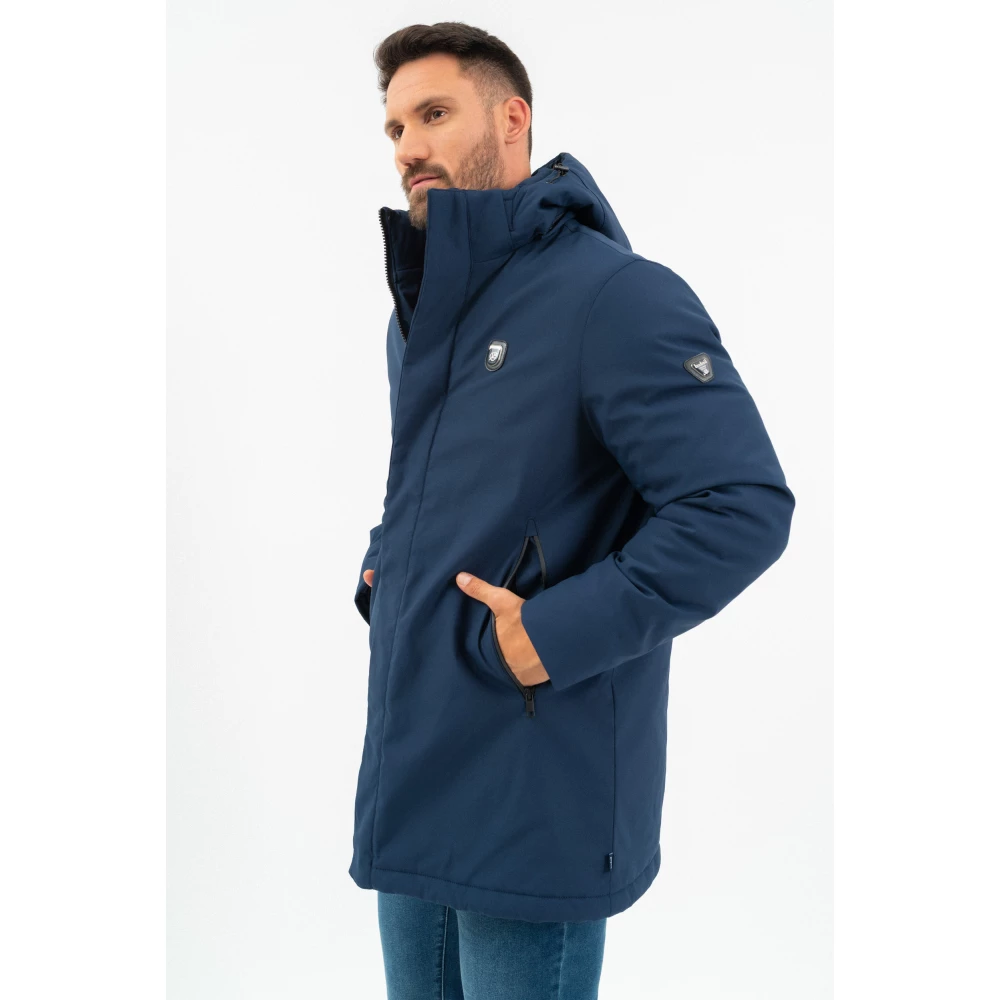 BUDMIL Hosszított winter jacket Man XXXL s.kék