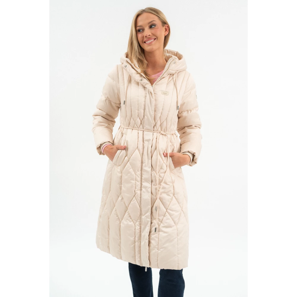 BUDMIL Long winter jacket Female L beige