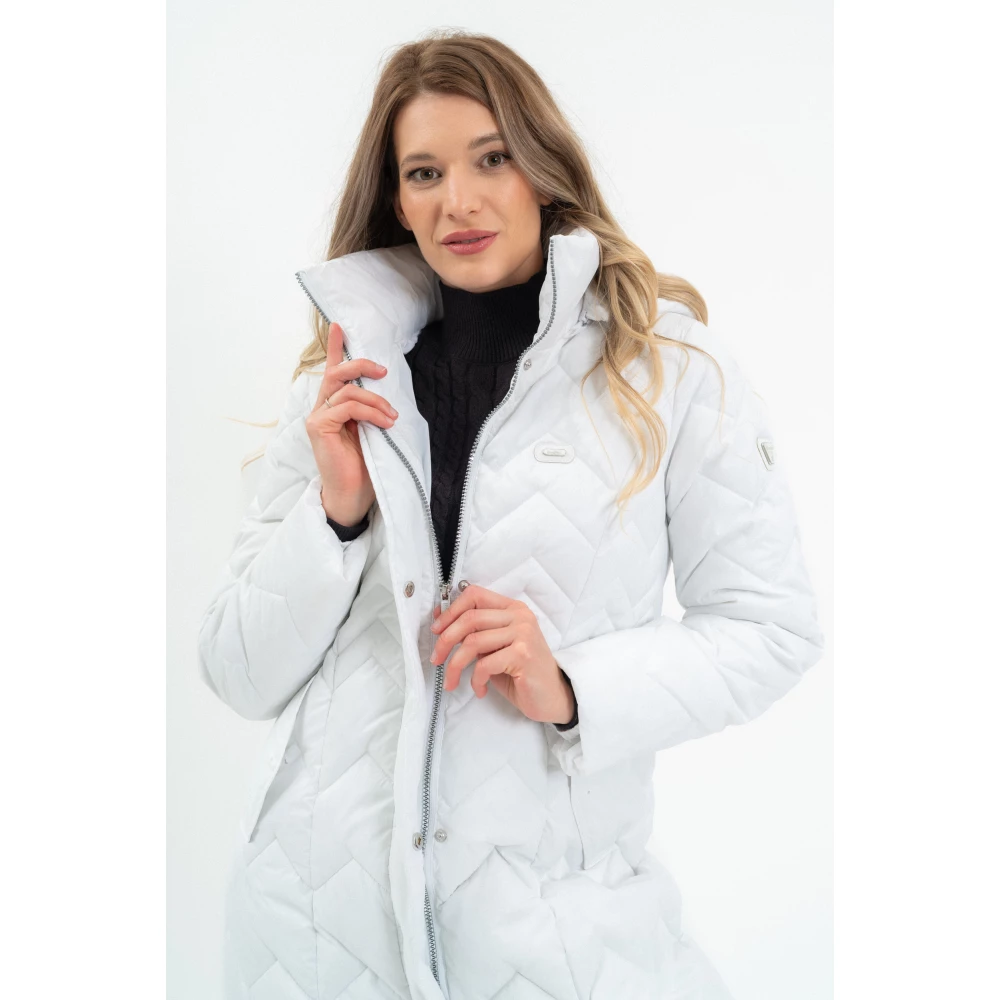 BUDMIL Long winter jacket Female XS white