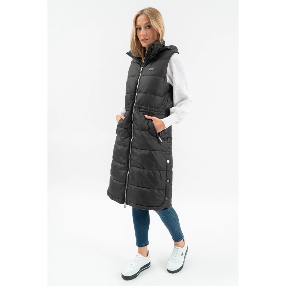 BUDMIL long Winter mellény Female XXXL black