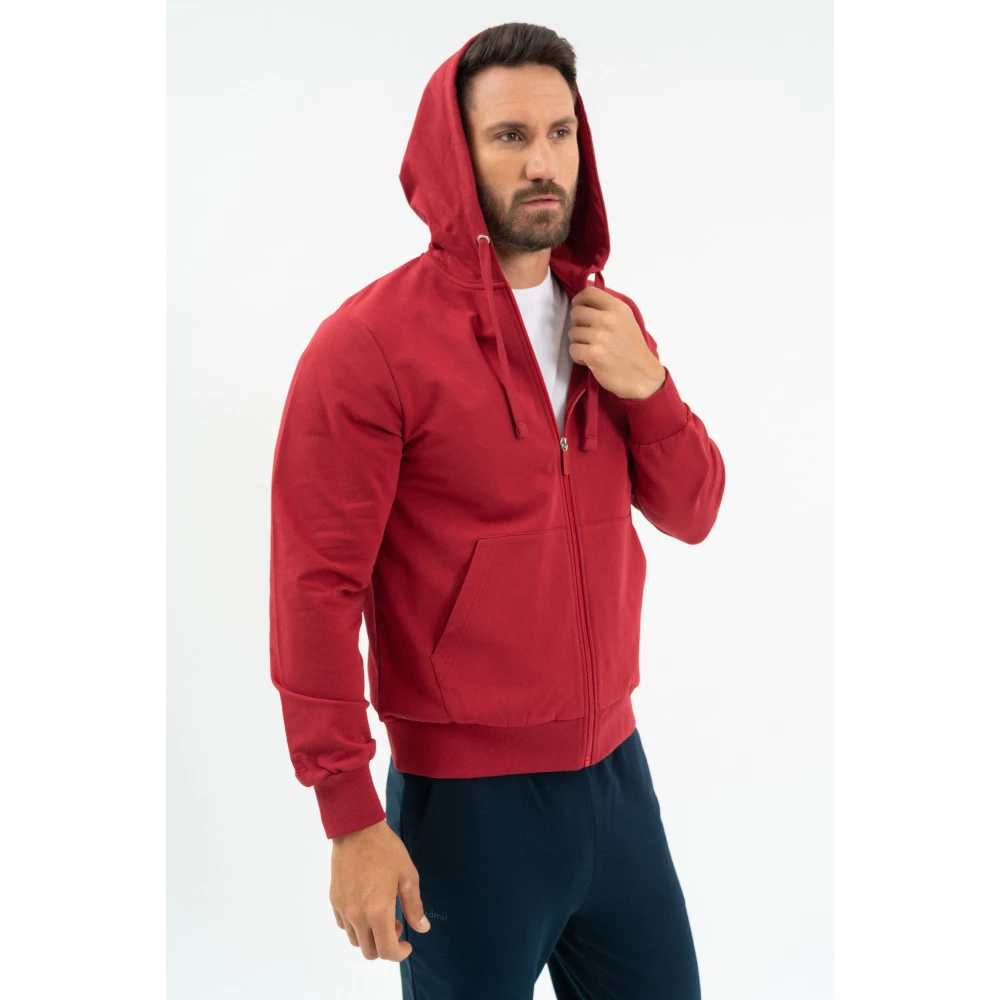 BUDMIL Hooded szabadidőfelső Man XXL red