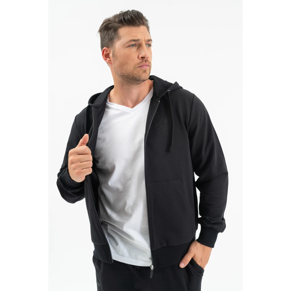BUDMIL Hooded szabadidőfelső Man XXXL black
