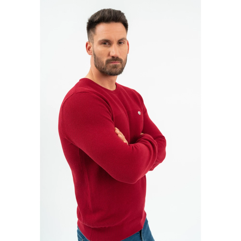 BUDMIL Kötött sweater Man XL red