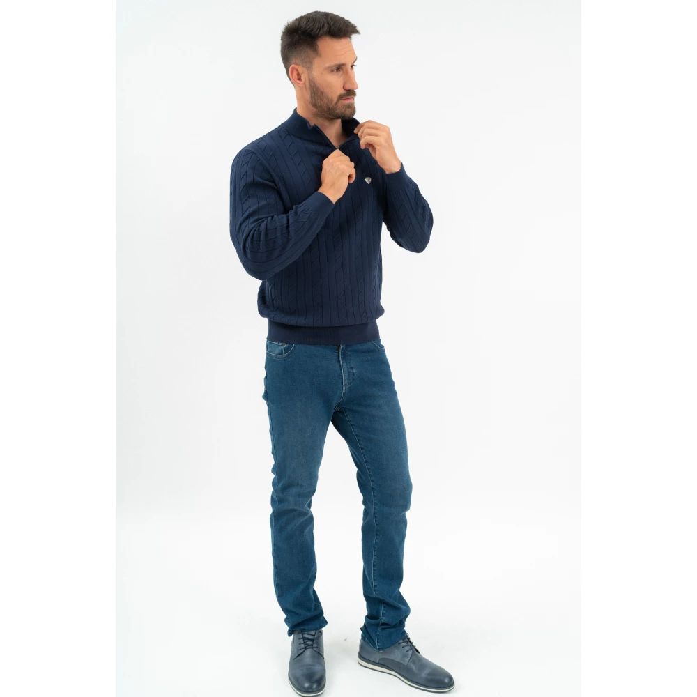 BUDMIL Kötött sweater Man XXL s.kék