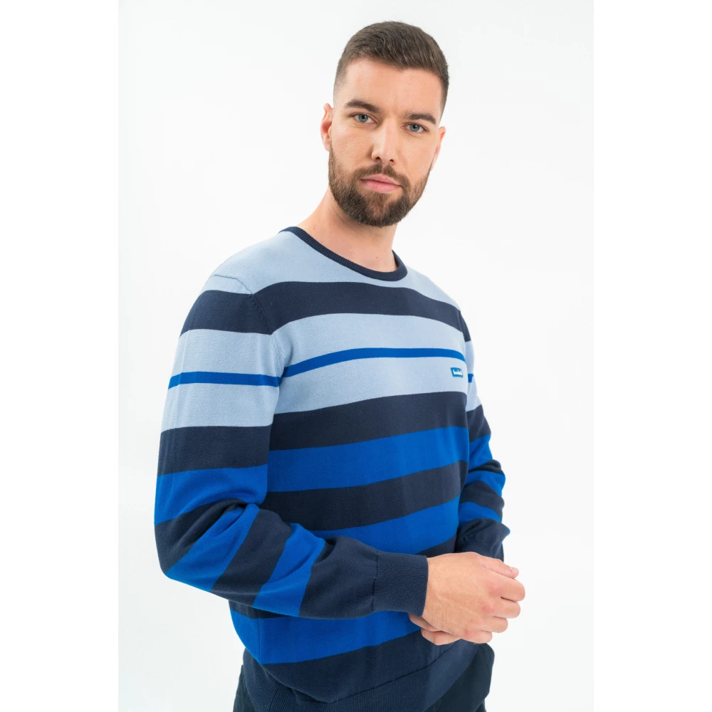 BUDMIL Kötött sweater Man XXXL blue