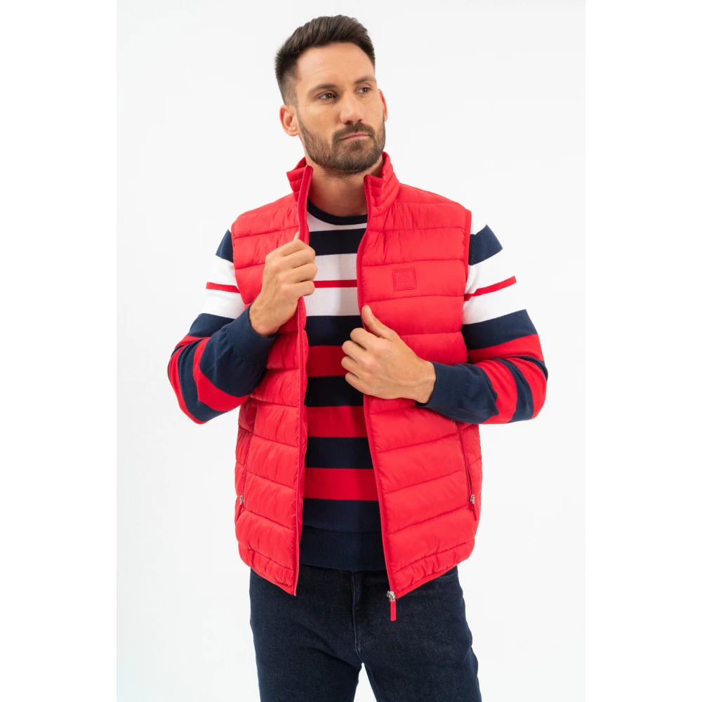BUDMIL slim steppelt mellény Man XL red