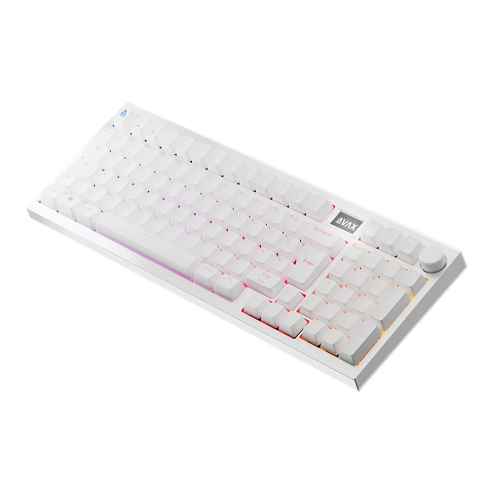 AVAX GM03 PRO 98% Gasket RGB tri-mode mechanic keyboard Gateron Yellow Hungarian white