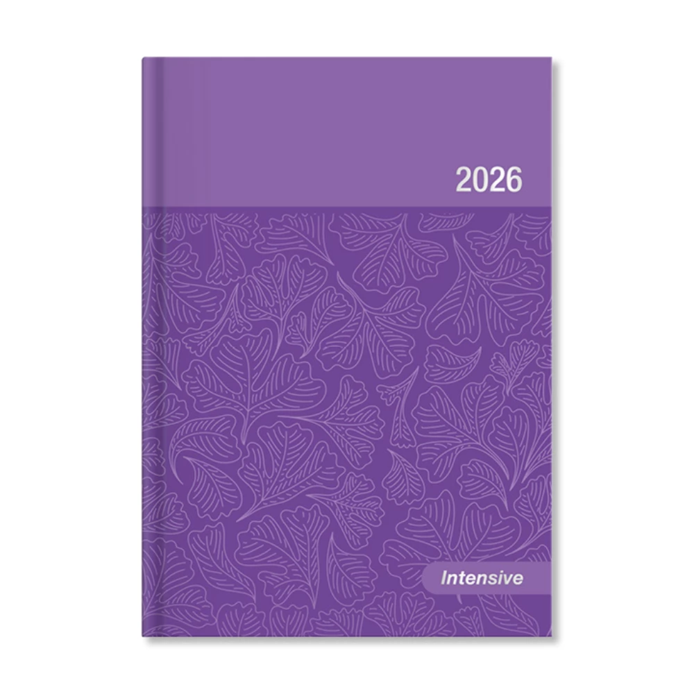 PerioD Intensive 2026 B6 weekly beosztású határidőnapló paper lila laque