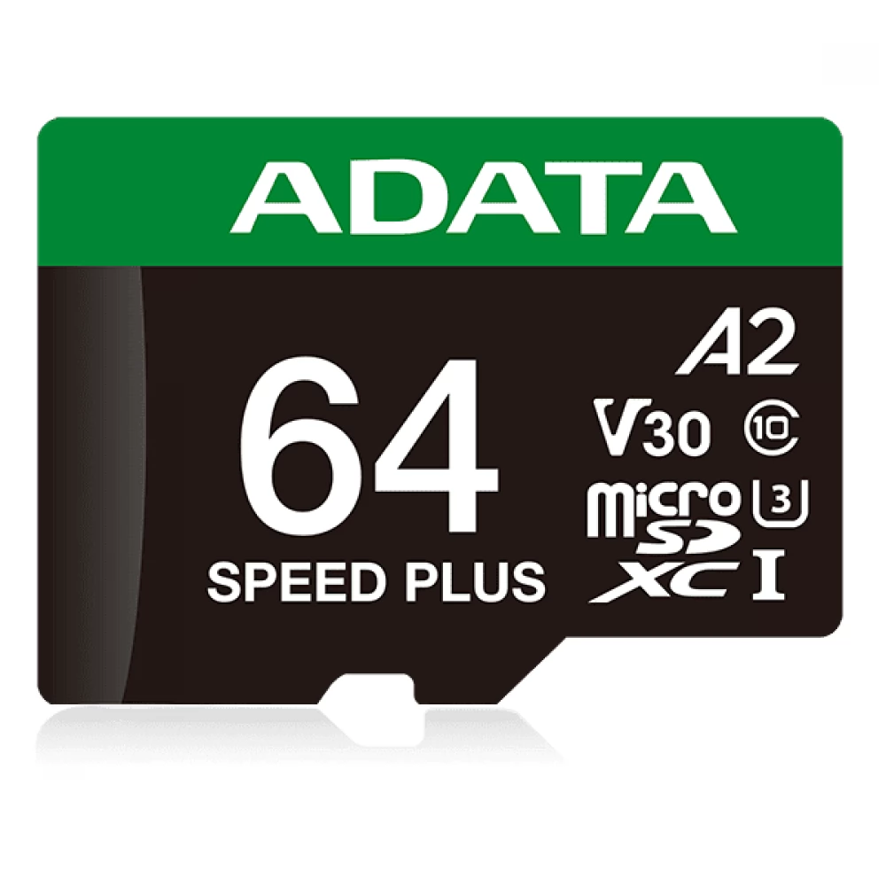 ADATA SPEED PLUS 64GB MicroSDXC 140 MB/s UD64GUI3V30A2SP-RA1