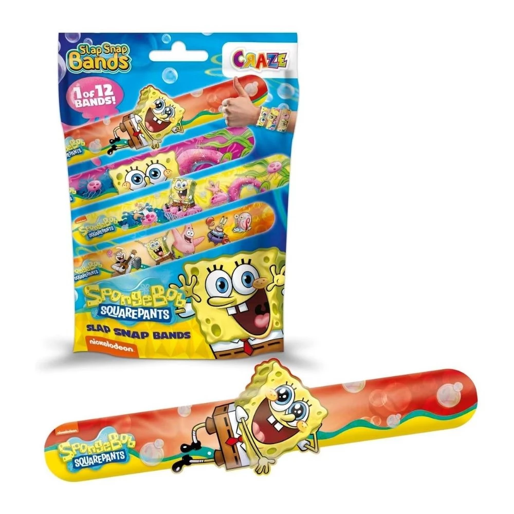 CRAZE SLAP SNAP BANDS - Sponge Bob surprise bracelet
