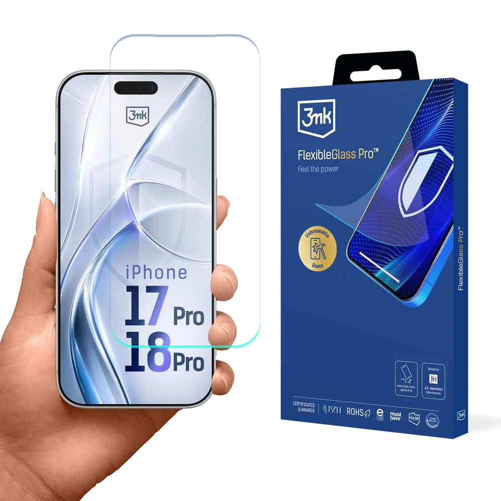 3MK FlexibleGlass Pro screen protector iPhone 17 Pro / iPhone 18 Pro