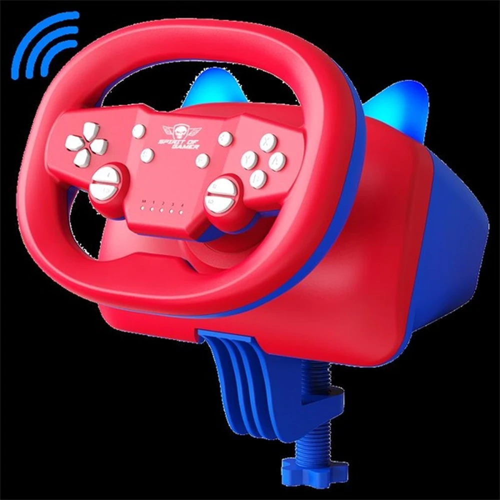 SPIRIT OF GAMER Race Wheel Pro Air Kormány piros-kék