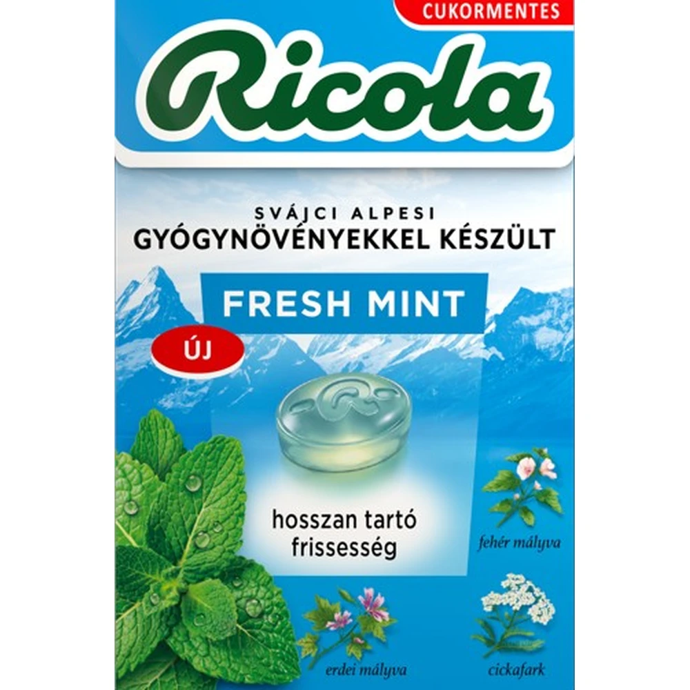 RICOLA cukorka fresh mint 40g
