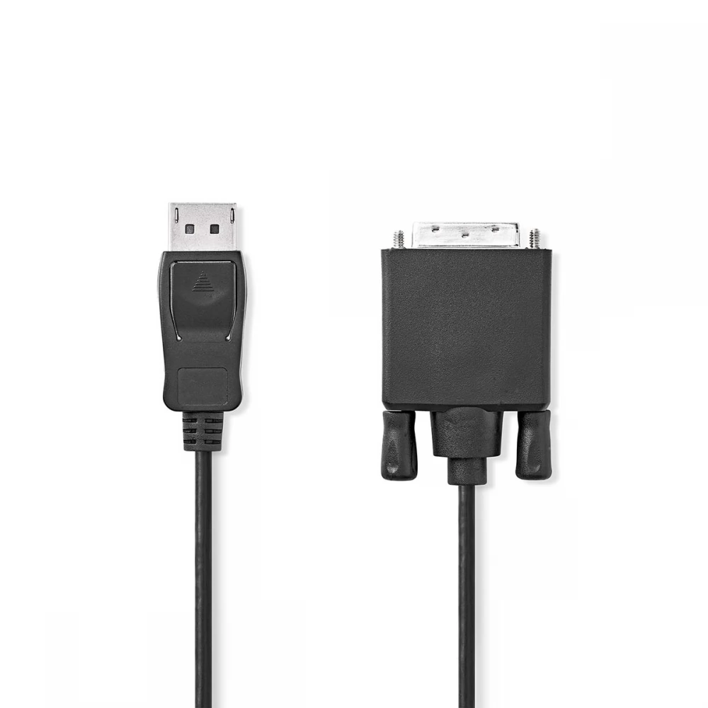 NEDIS DisplayPort DVI-D transformator Crno 2m CCGL37200BK20