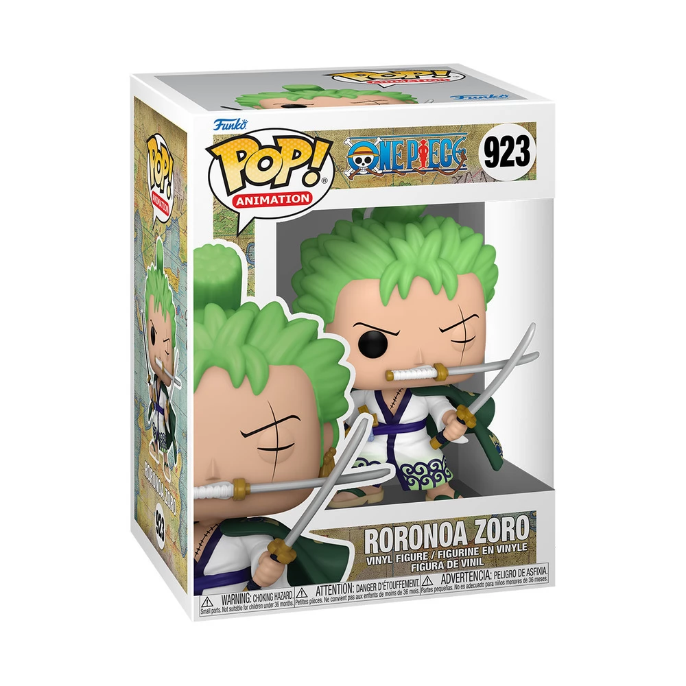 FUNKO Pop Animation: One Piece - Roronoa Zoro figura 3 kardos változat
