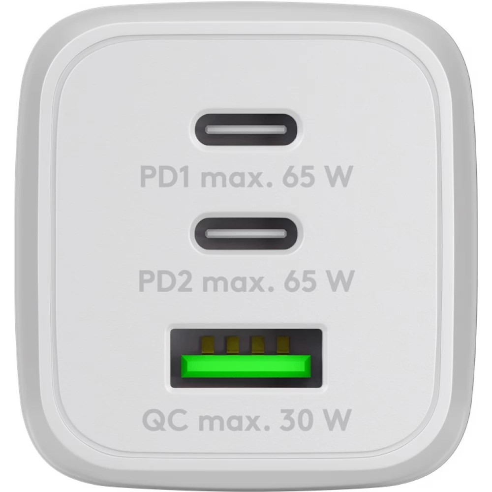 GOOBAY USB-C PD GaN Multiport Fast Charger Nano (65 W) fehér