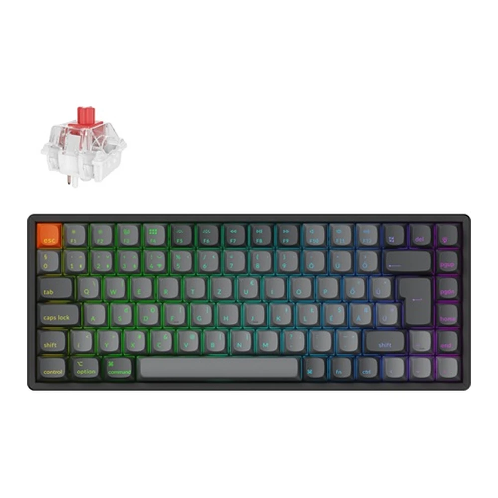 KEYCHRON K2 Max Hot Swappable RGB Red Alu ISO Hungarian black