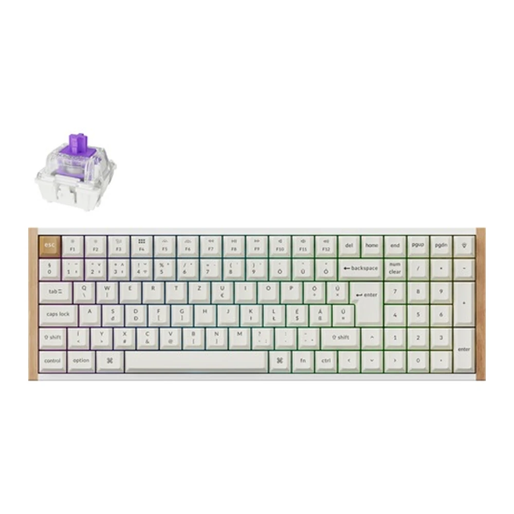 KEYCHRON K4 HE Hot Swappable RGB Magnetic Switch ISO Hungarian white