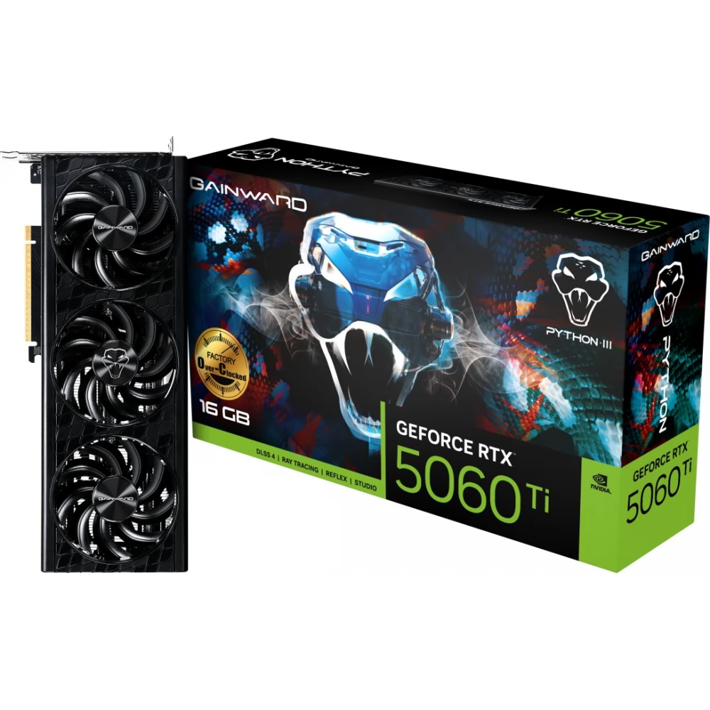 GAINWARD GB2061T-BLISS Python III OC GeForce RTX 5060 Ti 16GB GDDR7 DLSS4