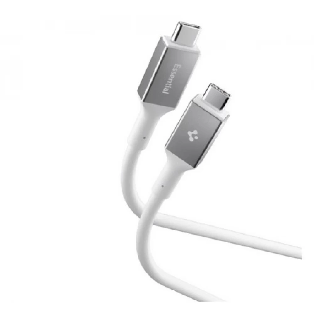 SPIGEN ESSENTIAL EB10020CC data cable Type-C - Type-C 200cm FEHÉR