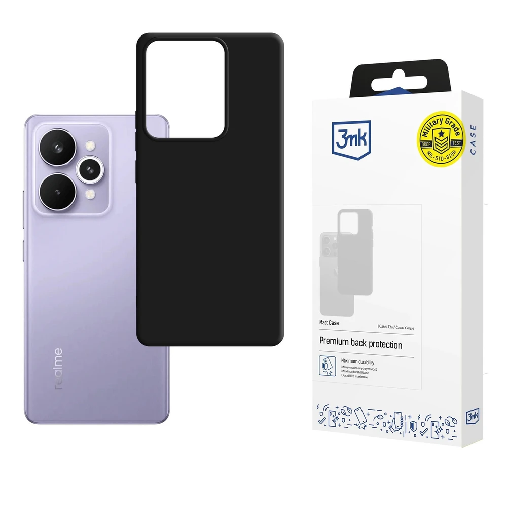 3MK Matt Case back plates Realme 15 5G / 15 Pro 5G black