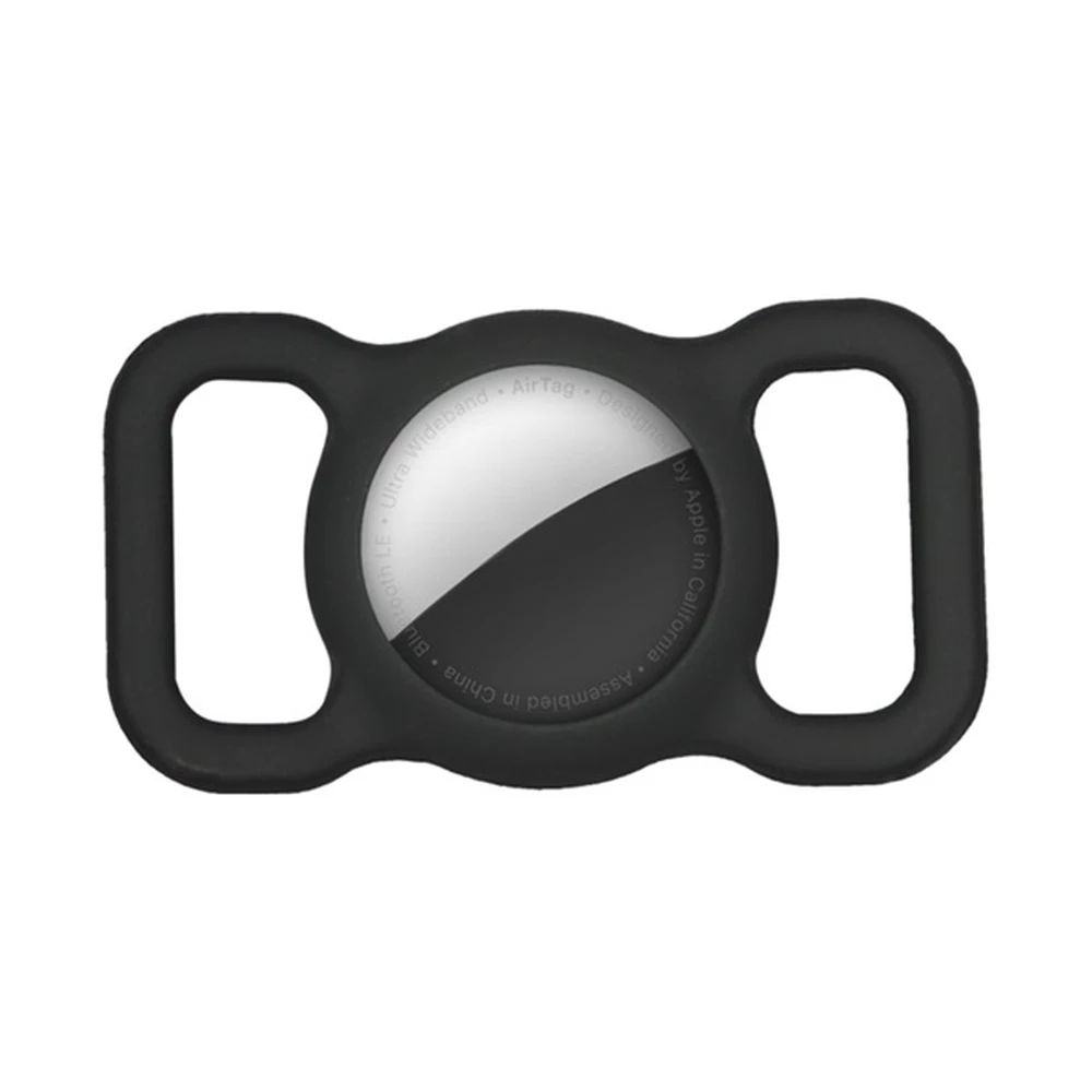 GIGAPACK iphone 13 szilikon tok nyakörvre fűzhető matt fekete apple airtag